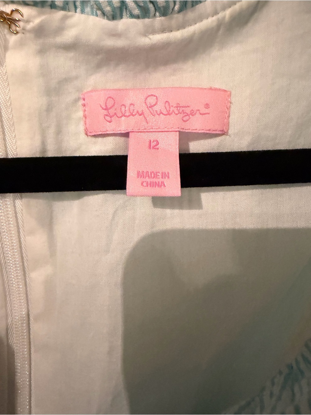 Lilly Pulitzer Adeline Shift Dress in Blue Lucky Seersucker, Size 12 - Picture 7 of 8